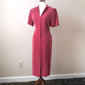 feminine and sophisticated silk dress or coat